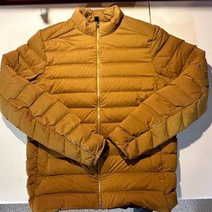 Men's Lululemon Navigation Stretch Down Jacket in Burnt Caramel (MEDIUM)